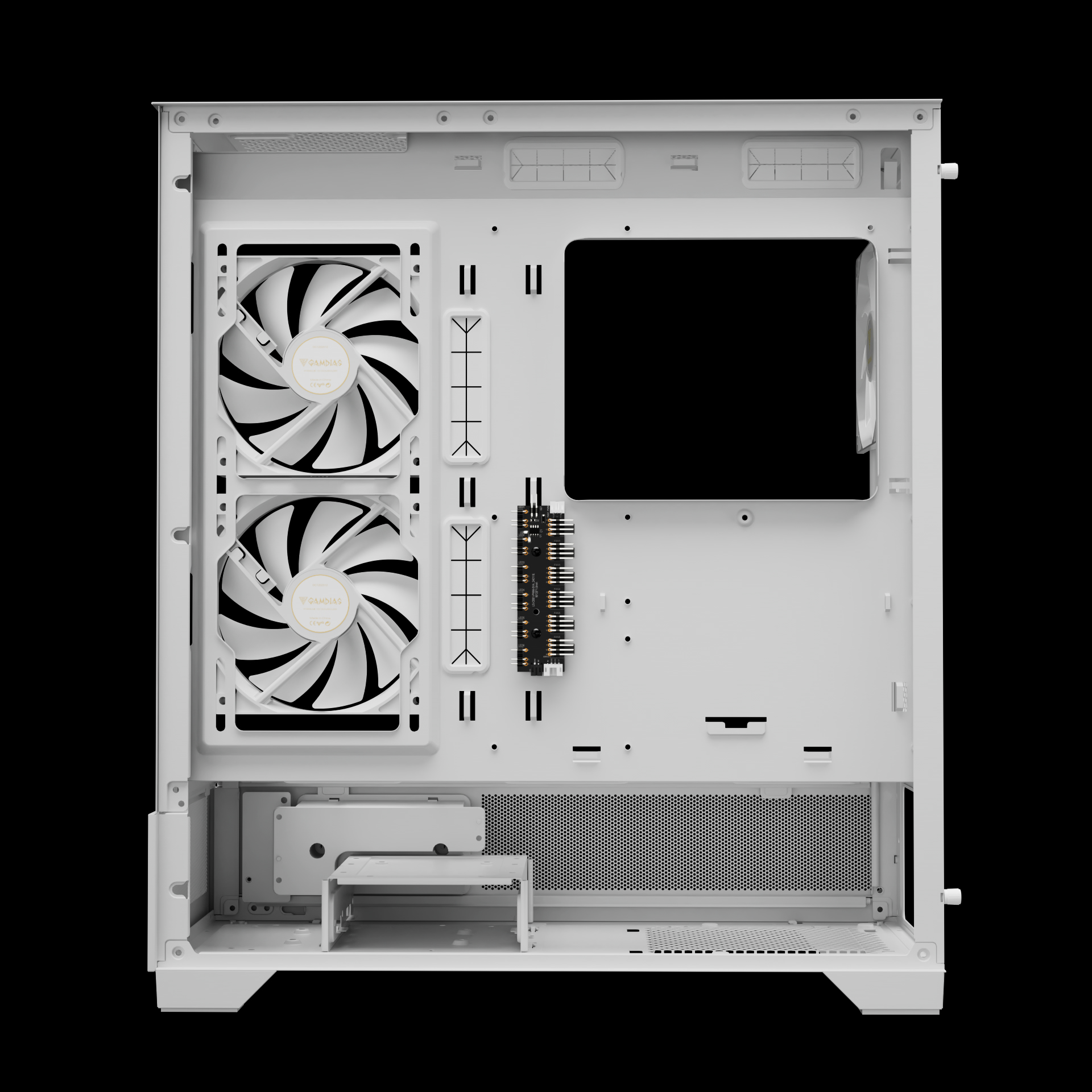 GAMDIAS ATLAS M1 ARGB Mid Tower Gaming Case - White GAMDIAS ATLAS M1 ARGB Mid Tower Gaming Case - White